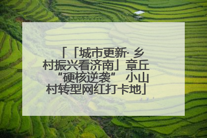 「城市更新· 乡村振兴看济南」章丘“硬核逆袭” 小山村转型网红打卡地