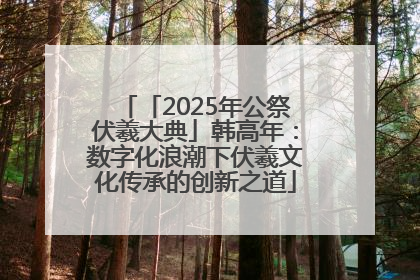「2025年公祭伏羲大典」韩高年：数字化浪潮下伏羲文化传承的创新之道
