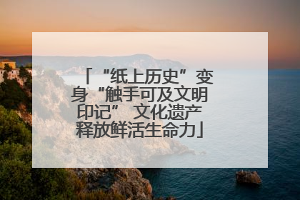 “纸上历史”变身“触手可及文明印记” 文化遗产释放鲜活生命力