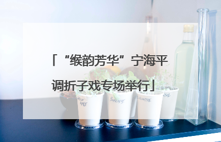 “缑韵芳华”宁海平调折子戏专场举行