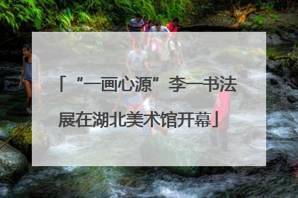 “一画心源”李一书法展在湖北美术馆开幕