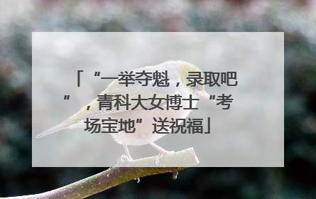 “一举夺魁，录取吧”，青科大女博士“考场宝地”送祝福