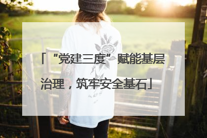 “党建三度”赋能基层治理，筑牢安全基石