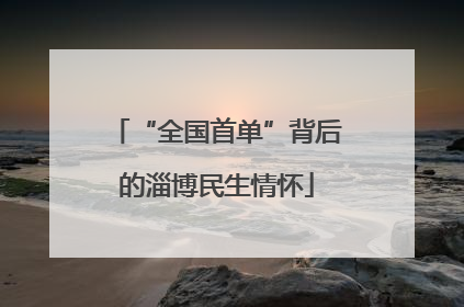 “全国首单”背后的淄博民生情怀