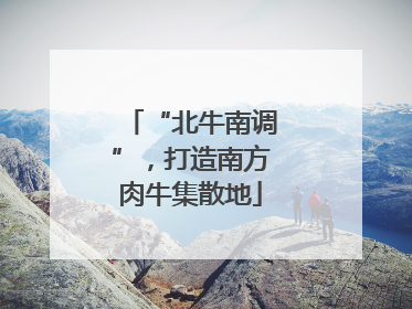 “北牛南调”，打造南方肉牛集散地