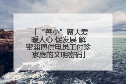 “善小”聚大爱 暖人心 促发展 解密淄博供电员工付珍家庭的文明密码