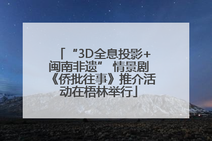 “3D全息投影+闽南非遗” 情景剧《侨批往事》推介活动在梧林举行