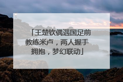 王楚钦偶遇国足前教练米卢，两人握手拥抱，梦幻联动