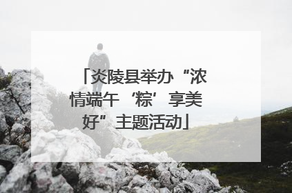 炎陵县举办“浓情端午‘粽’享美好”主题活动