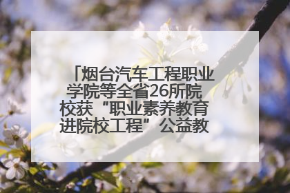 烟台汽车工程职业学院等全省26所院校获“职业素养教育进院校工程”公益教学点集中授牌