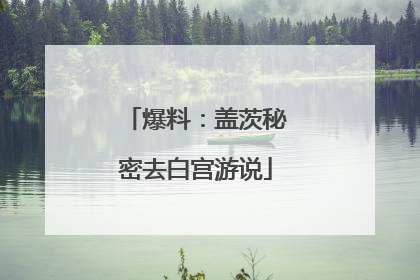 爆料：盖茨秘密去白宫游说