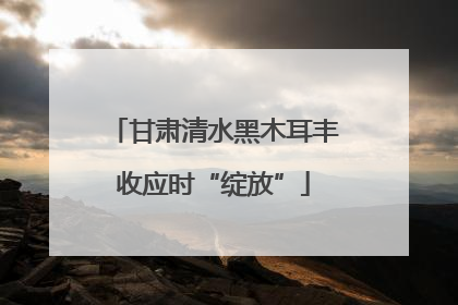 甘肃清水黑木耳丰收应时“绽放”