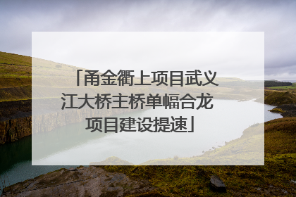甬金衢上项目武义江大桥主桥单幅合龙 项目建设提速