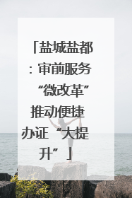 盐城盐都：审前服务“微改革” 推动便捷办证“大提升”