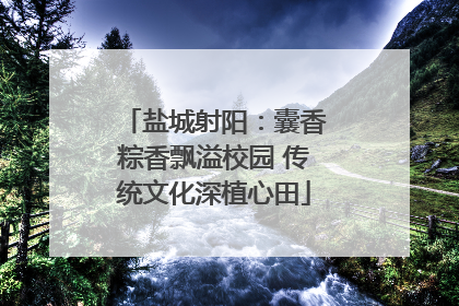 盐城射阳：囊香粽香飘溢校园 传统文化深植心田