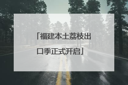 福建本土荔枝出口季正式开启