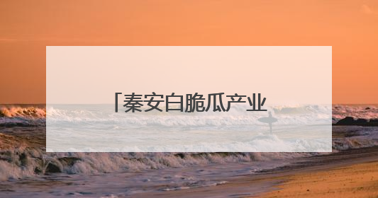 秦安白脆瓜产业蓬勃发展 开启夏日“甜蜜季”