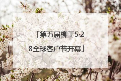 第五届柳工5·28全球客户节开幕