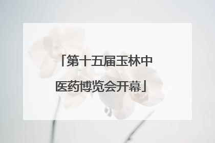 第十五届玉林中医药博览会开幕