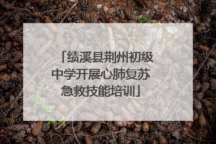 绩溪县荆州初级中学开展心肺复苏急救技能培训