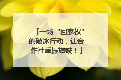 一场“回家权”的破冰行动，让合作社重振旗鼓！