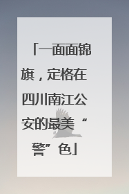 一面面锦旗，定格在四川南江公安的最美“警”色