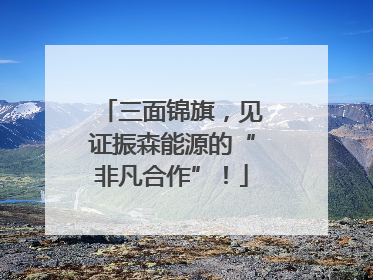 三面锦旗，见证振森能源的“非凡合作”！