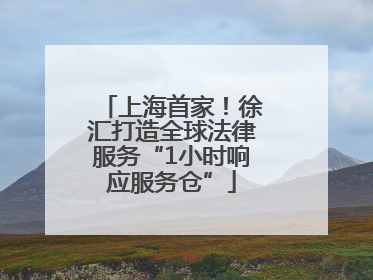 上海首家！徐汇打造全球法律服务“1小时响应服务仓”