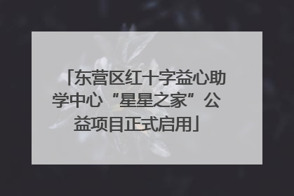 东营区红十字益心助学中心“星星之家”公益项目正式启用