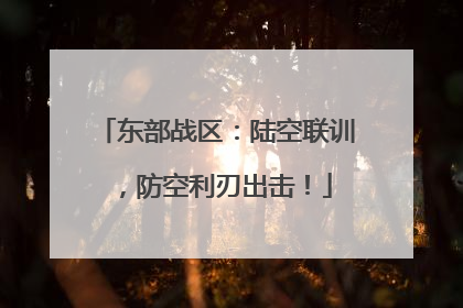 东部战区：陆空联训，防空利刃出击！