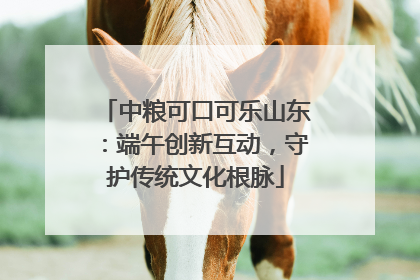 中粮可口可乐山东：端午创新互动，守护传统文化根脉