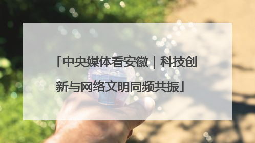 中央媒体看安徽｜科技创新与网络文明同频共振