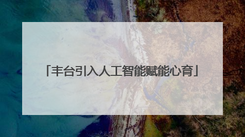 丰台引入人工智能赋能心育
