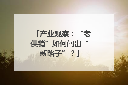 产业观察：“老供销”如何闯出“新路子”？