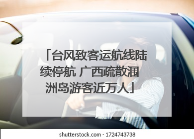 台风致客运航线陆续停航 广西疏散涠洲岛游客近万人