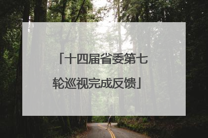 十四届省委第七轮巡视完成反馈