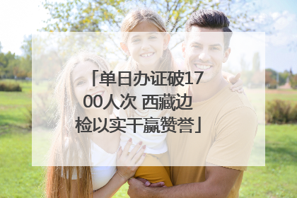 单日办证破1700人次 西藏边检以实干赢赞誉