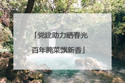 党建助力晒春光 百年腌菜飘新香