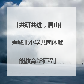 共研共进，眉山仁寿城北小学共同体赋能教育新征程