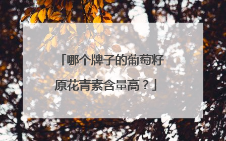 哪个牌子的葡萄籽原花青素含量高？