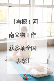 喜报！河南文物工作获多项全国表彰