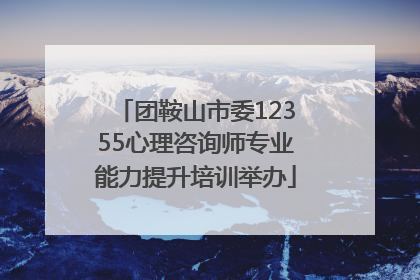 团鞍山市委12355心理咨询师专业能力提升培训举办