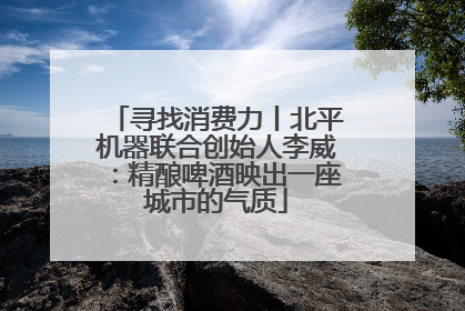 寻找消费力丨北平机器联合创始人李威：精酿啤酒映出一座城市的气质