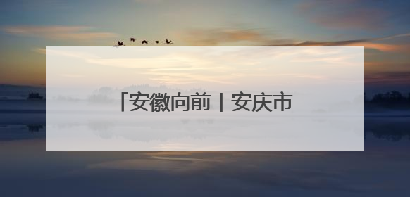 安徽向前丨安庆市迎江区：依江成链 文旅融合绘新景
