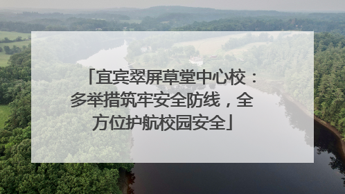 宜宾翠屏草堂中心校：多举措筑牢安全防线，全方位护航校园安全
