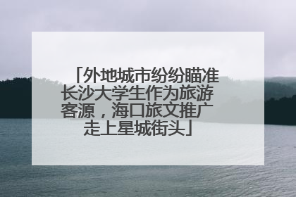 外地城市纷纷瞄准长沙大学生作为旅游客源，海口旅文推广走上星城街头
