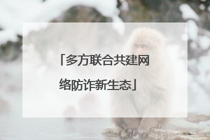 多方联合共建网络防诈新生态