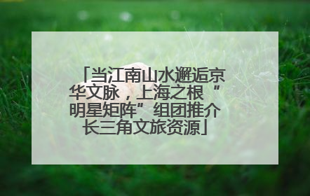 当江南山水邂逅京华文脉，上海之根“明星矩阵”组团推介长三角文旅资源
