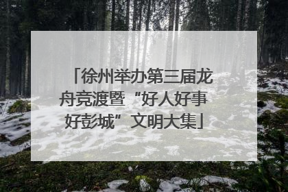 徐州举办第三届龙舟竞渡暨“好人好事好彭城”文明大集