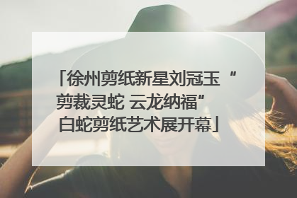 徐州剪纸新星刘冠玉“剪裁灵蛇 云龙纳福” 白蛇剪纸艺术展开幕